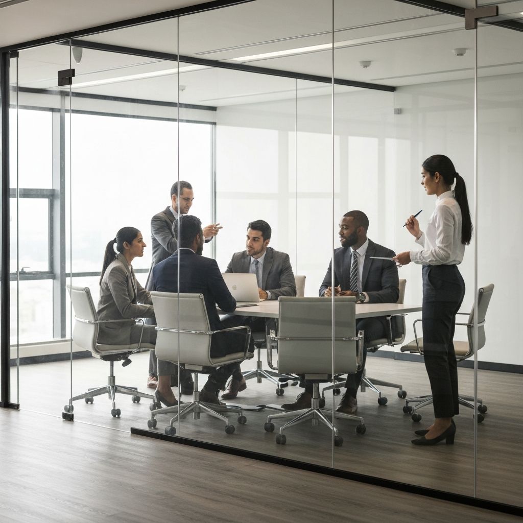 Professional team meeting at Tara Hospitality Group